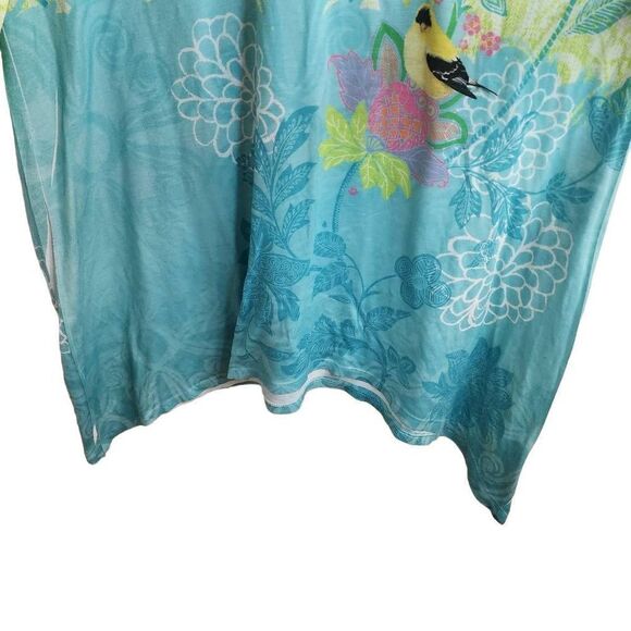 Artisans Vibrant 3/4 Sleeve Lightweight Bird Nature Enthusiast Top Size XL - Picture 7 of 10